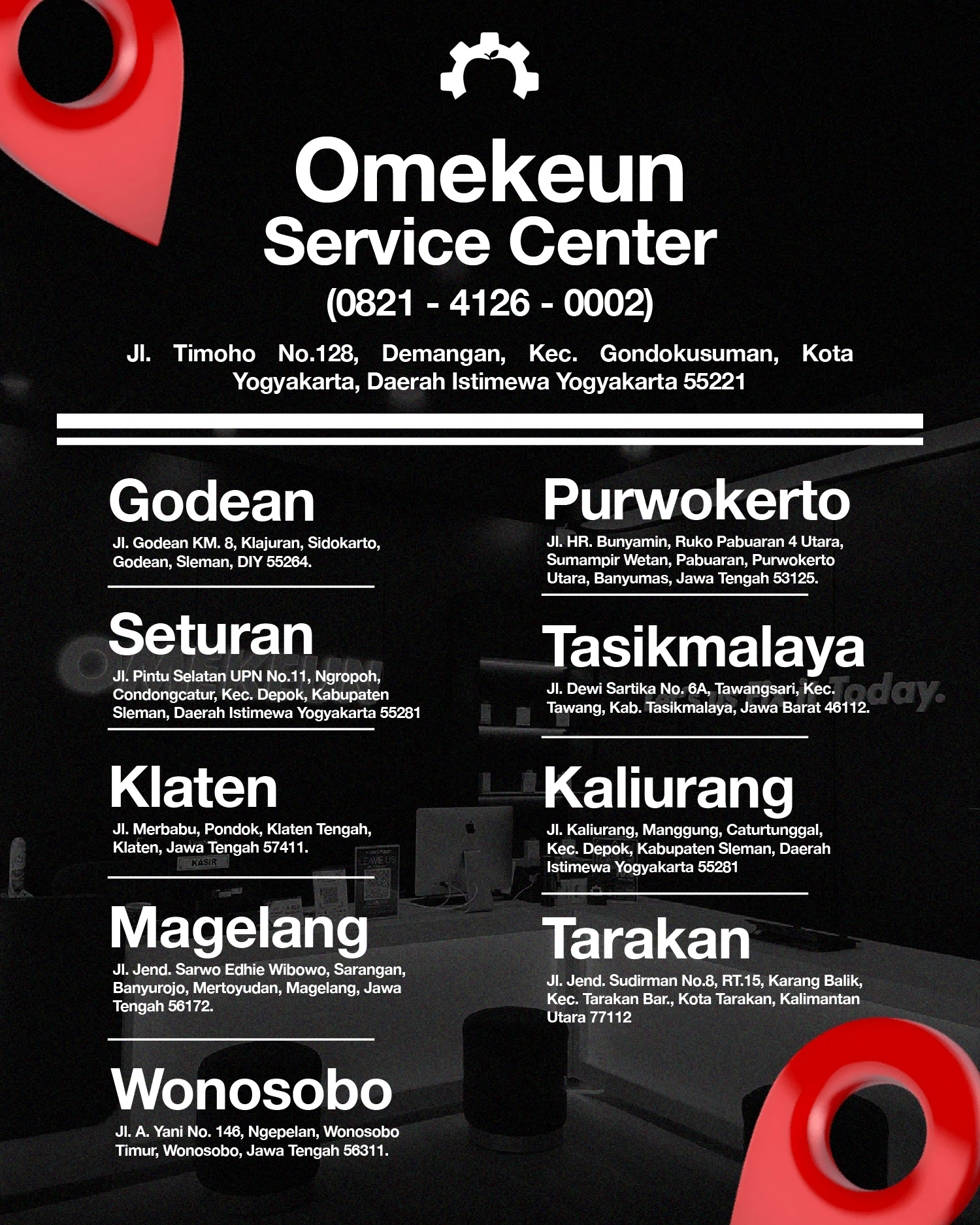 Cabang: Lokasi Omekeun Service Center